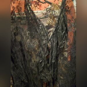 Francesca Rose Lace Kimono Jacket 3x